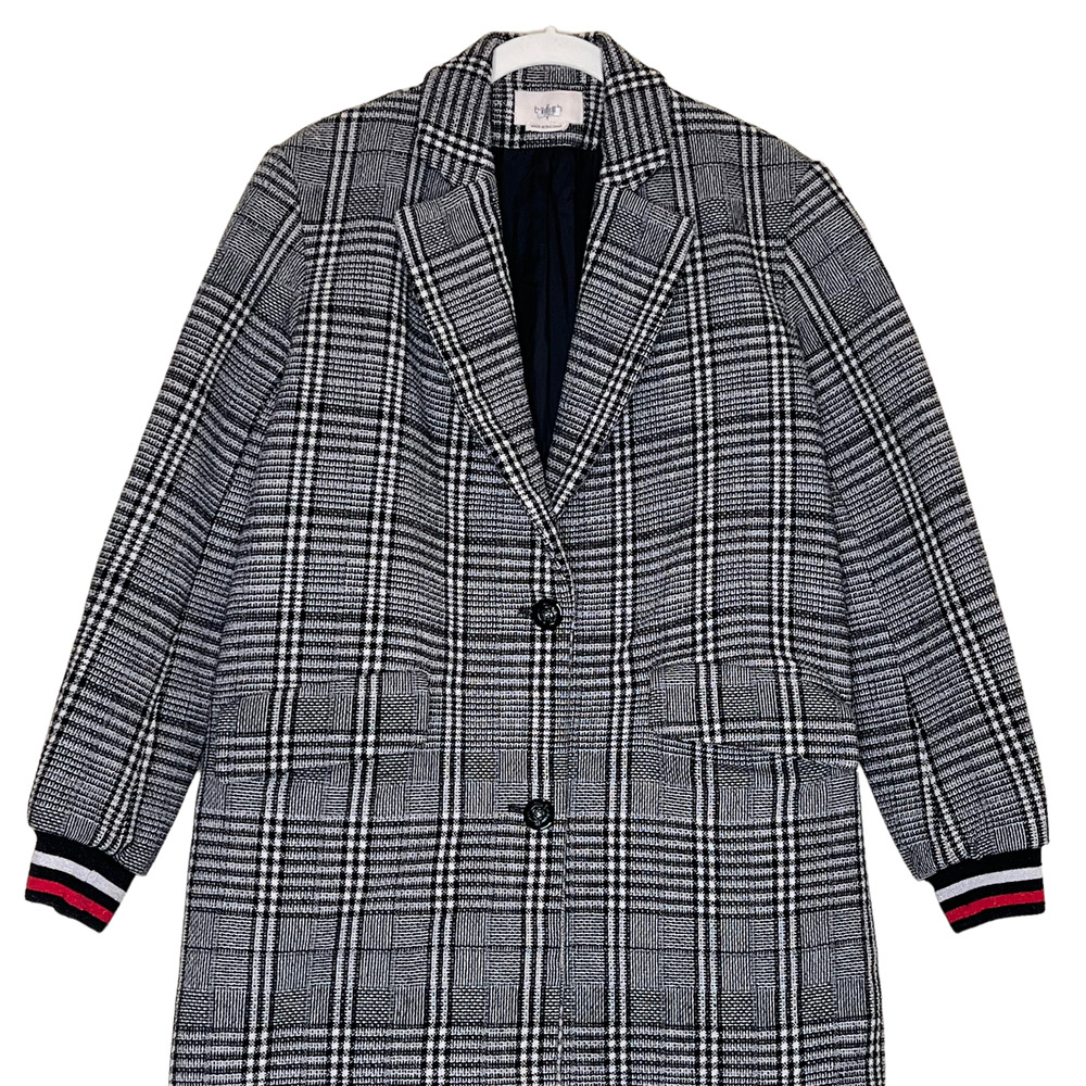 Ba&sh Windowpane Lou Coat Size Small - Picture 6 of 11